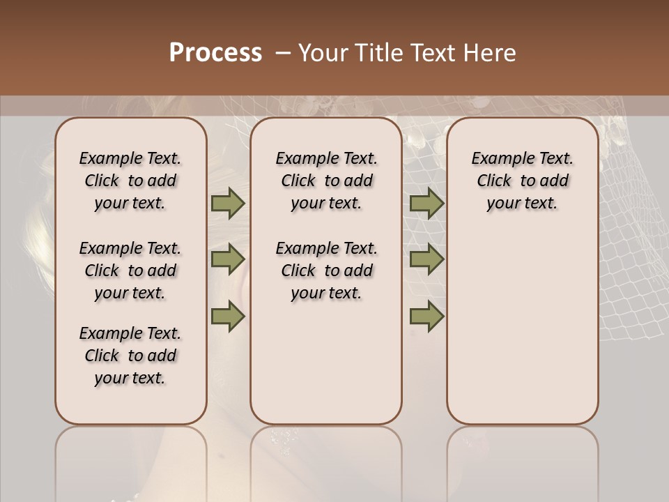 Charming Earrings Blonde PowerPoint Template