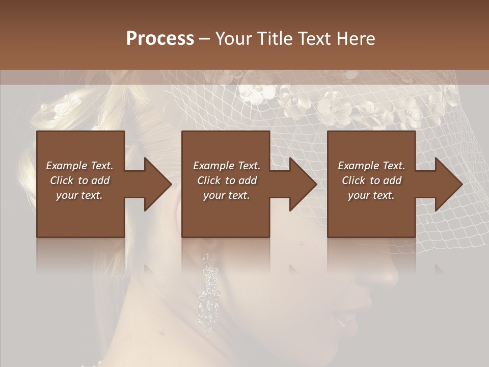 Charming Earrings Blonde PowerPoint Template