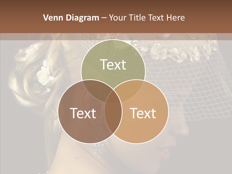 Charming Earrings Blonde PowerPoint Template