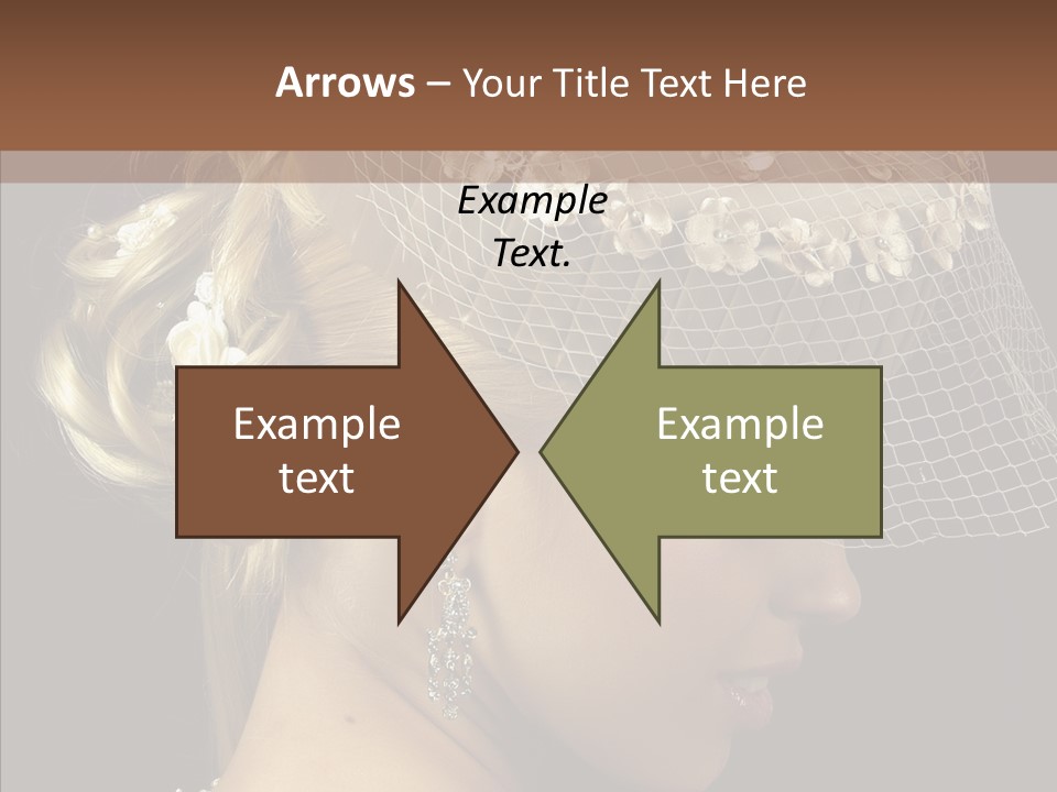 Charming Earrings Blonde PowerPoint Template