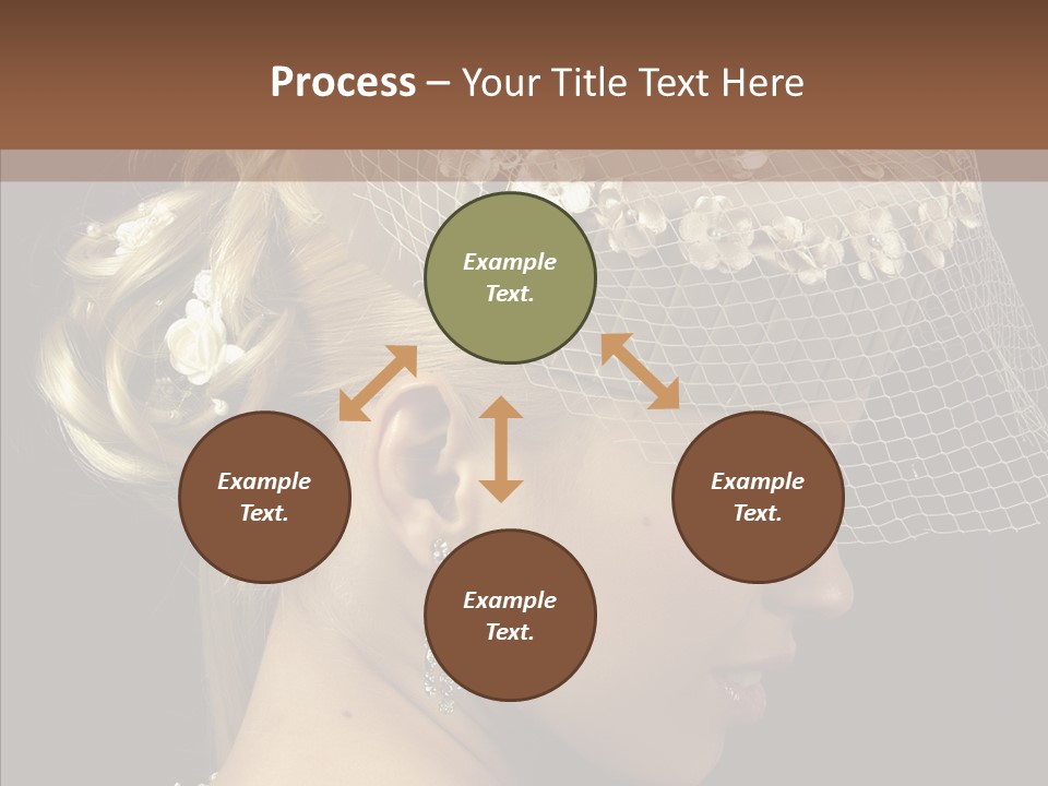 Charming Earrings Blonde PowerPoint Template