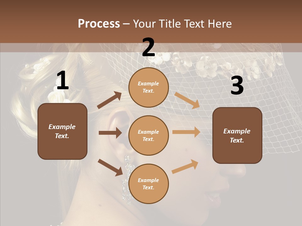 Charming Earrings Blonde PowerPoint Template