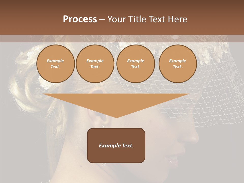 Charming Earrings Blonde PowerPoint Template