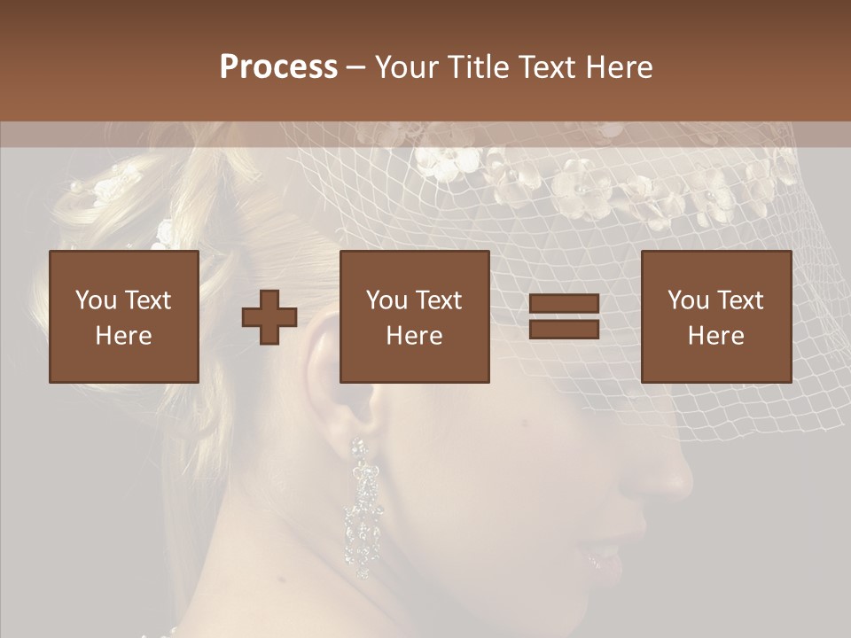 Charming Earrings Blonde PowerPoint Template
