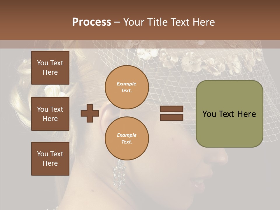 Charming Earrings Blonde PowerPoint Template