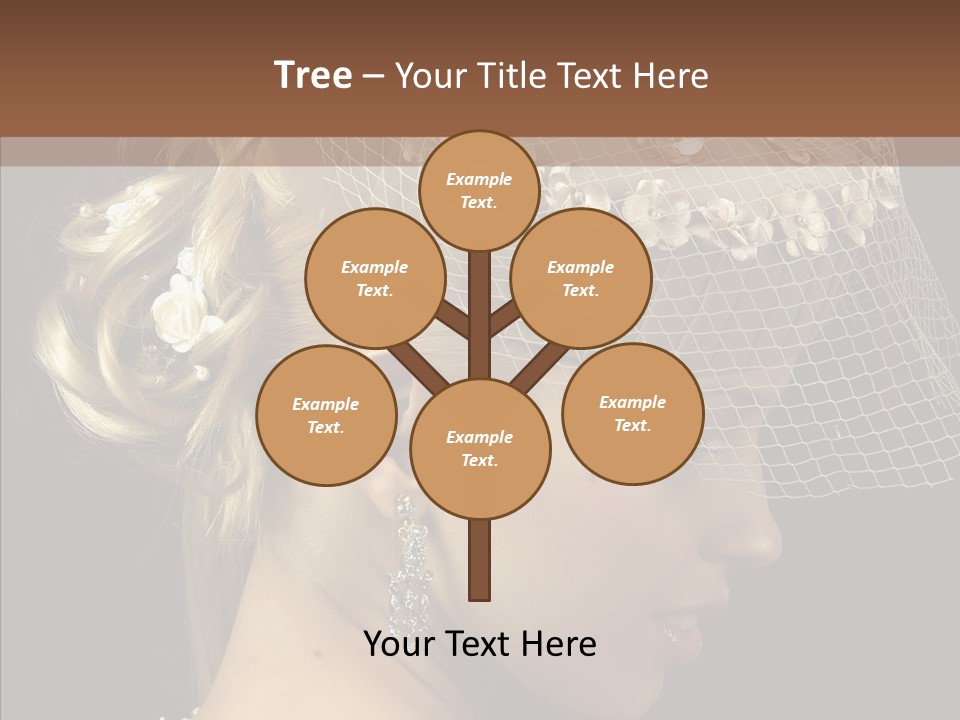 Charming Earrings Blonde PowerPoint Template