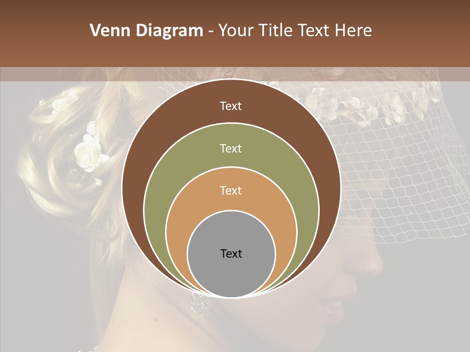 Charming Earrings Blonde PowerPoint Template