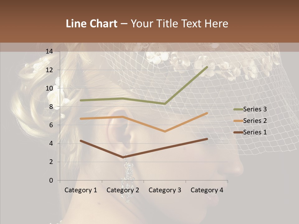 Charming Earrings Blonde PowerPoint Template