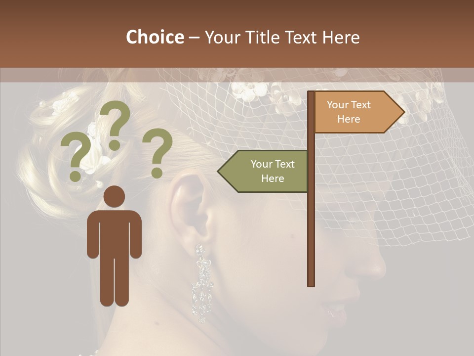 Charming Earrings Blonde PowerPoint Template