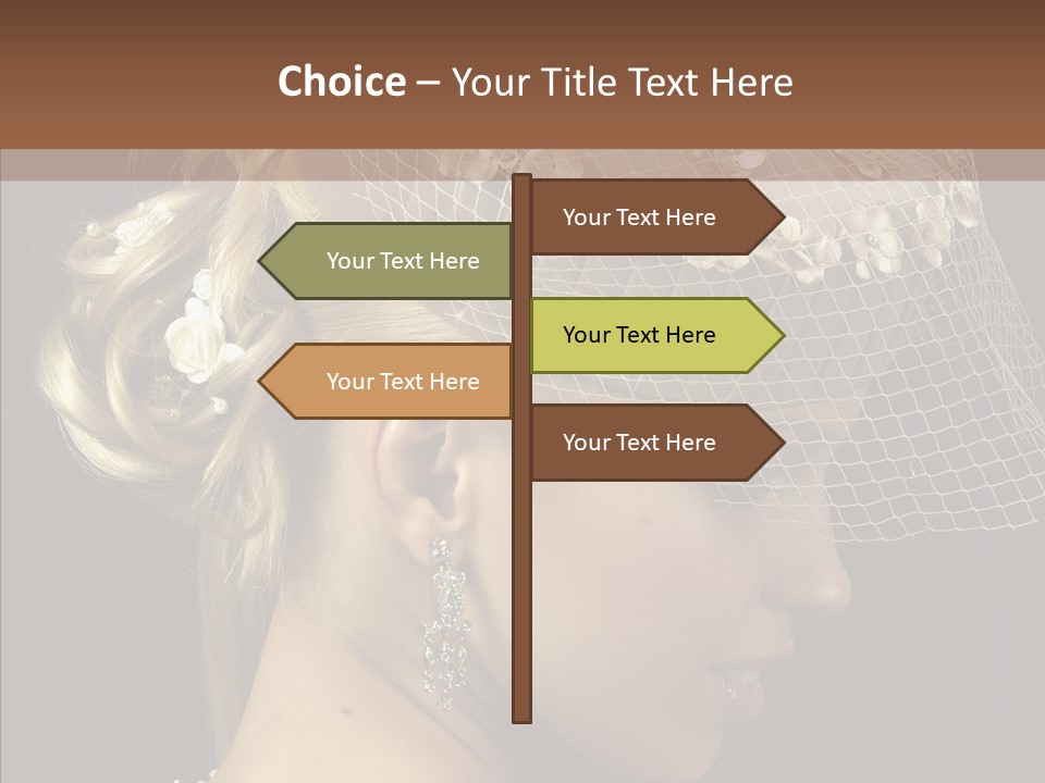 Charming Earrings Blonde PowerPoint Template