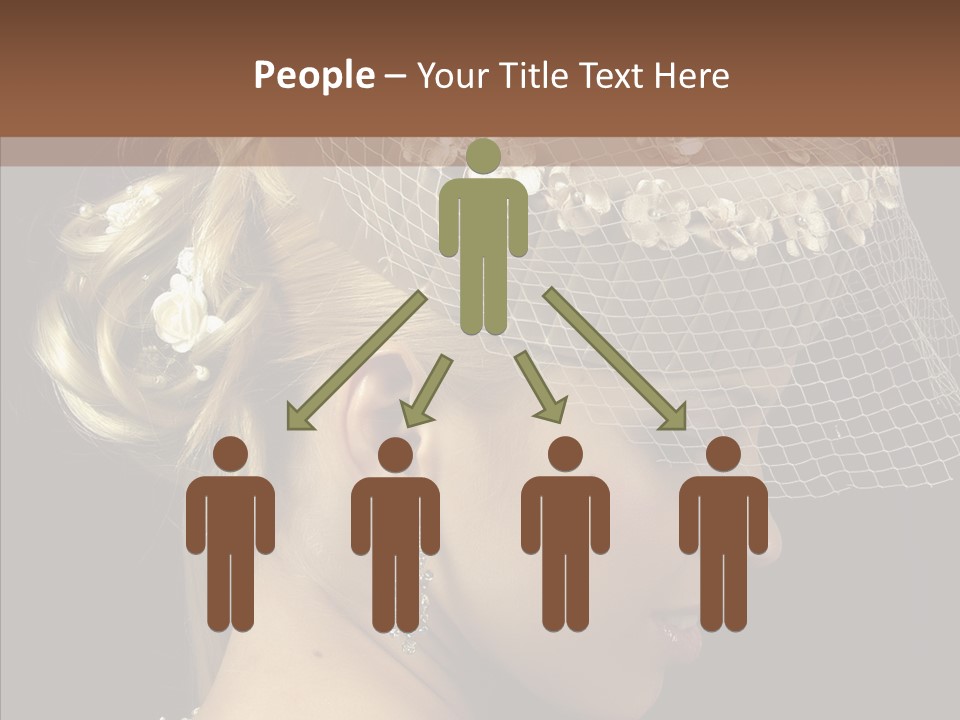 Charming Earrings Blonde PowerPoint Template