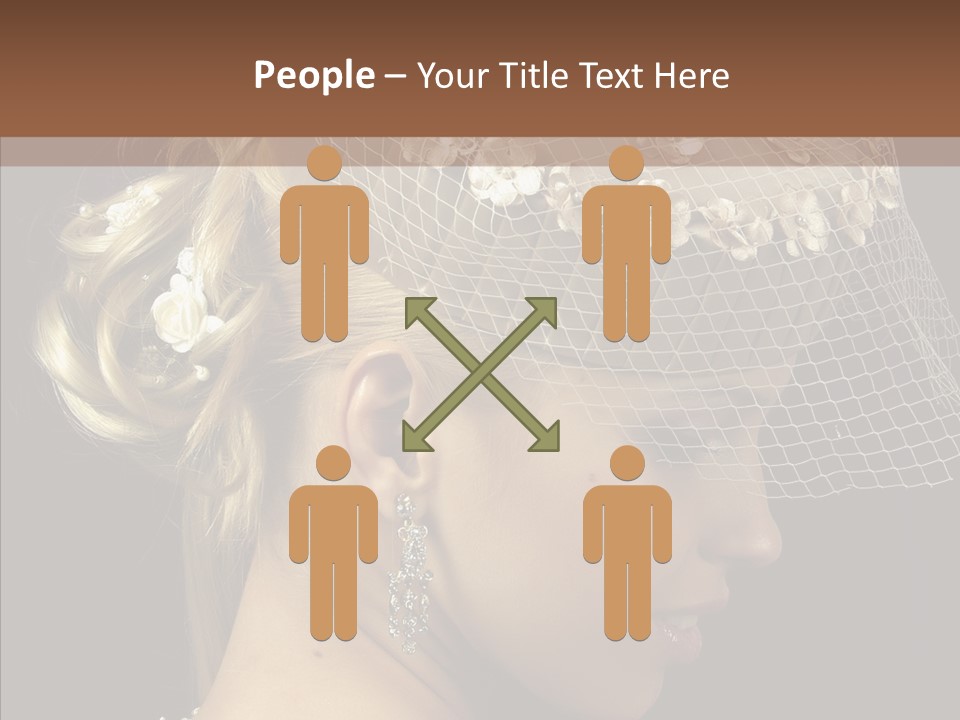 Charming Earrings Blonde PowerPoint Template