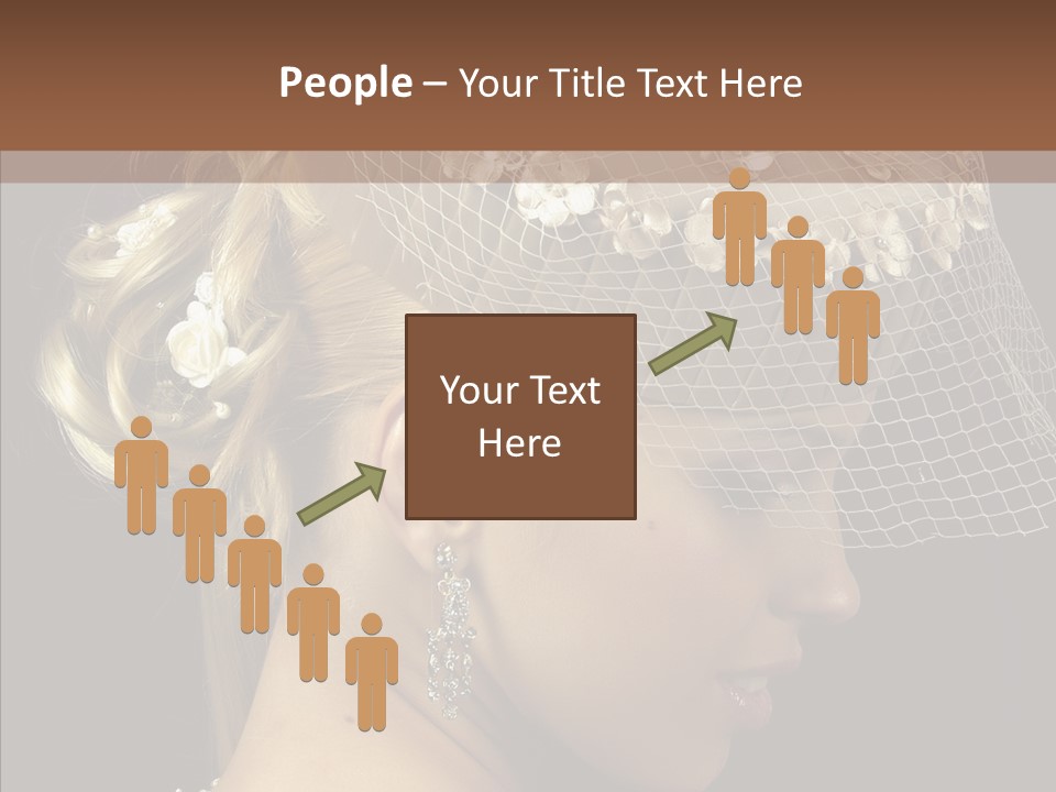 Charming Earrings Blonde PowerPoint Template