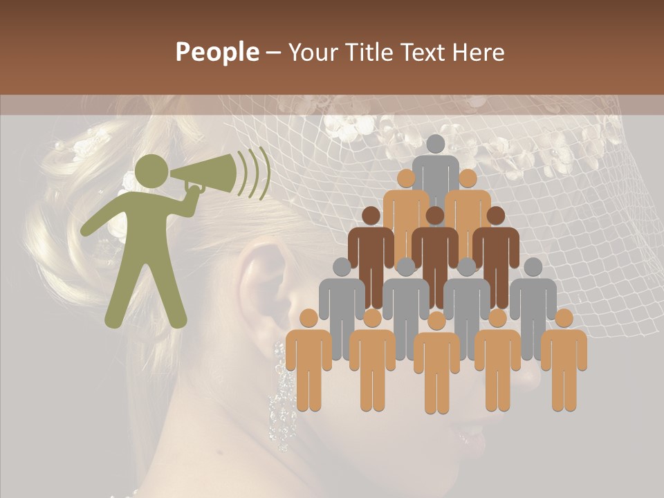 Charming Earrings Blonde PowerPoint Template