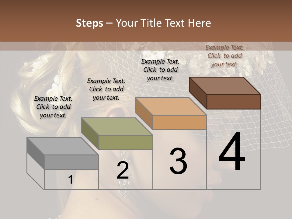 Charming Earrings Blonde PowerPoint Template