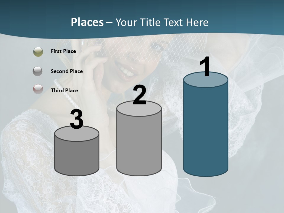 Blonde Smile Sight PowerPoint Template