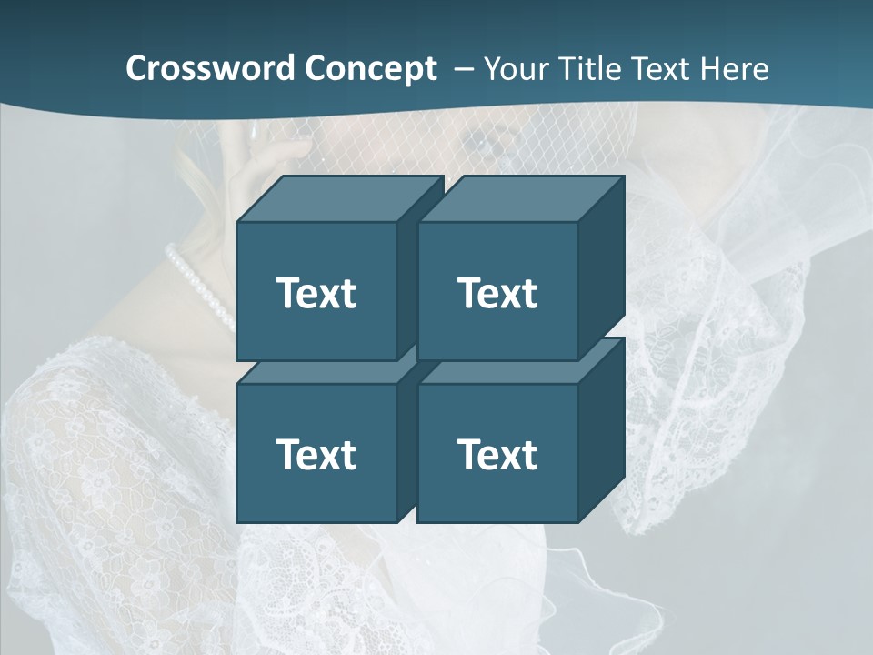 Blonde Smile Sight PowerPoint Template