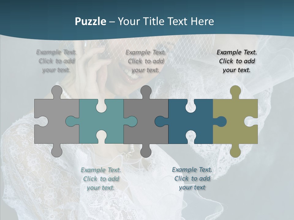 Blonde Smile Sight PowerPoint Template