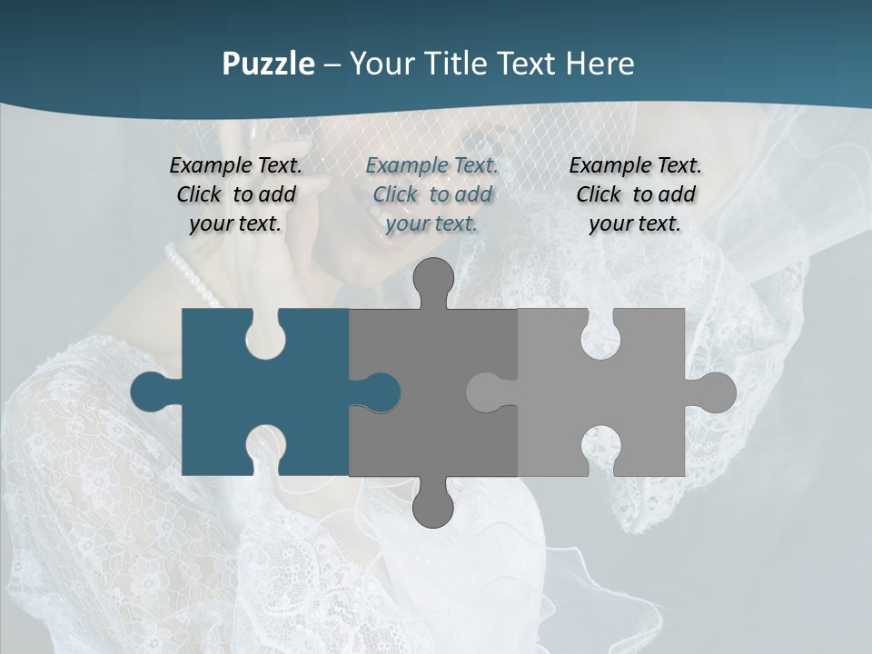 Blonde Smile Sight PowerPoint Template