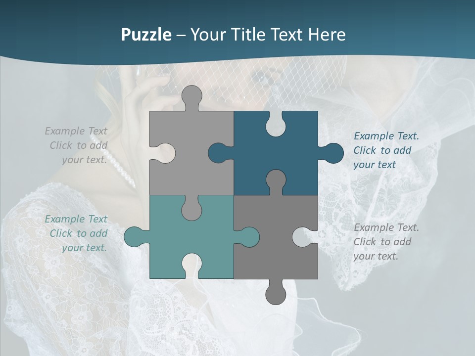 Blonde Smile Sight PowerPoint Template