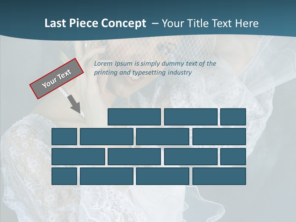 Blonde Smile Sight PowerPoint Template