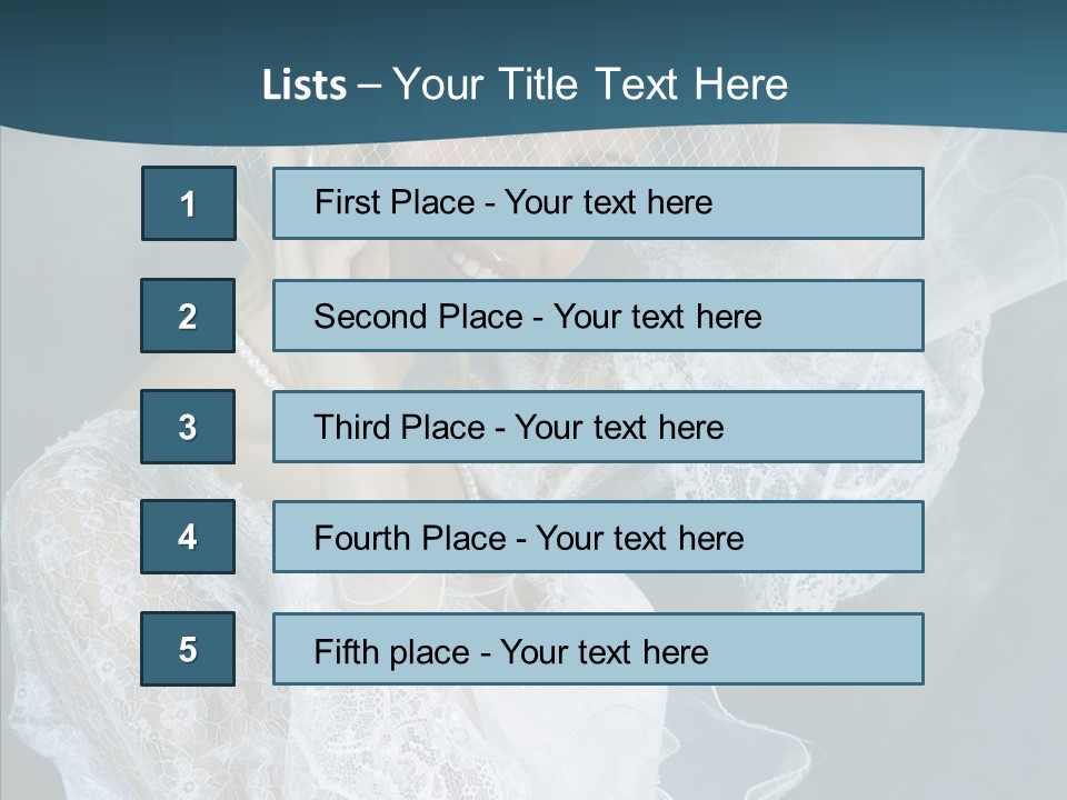 Blonde Smile Sight PowerPoint Template