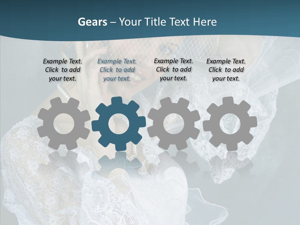 Blonde Smile Sight PowerPoint Template