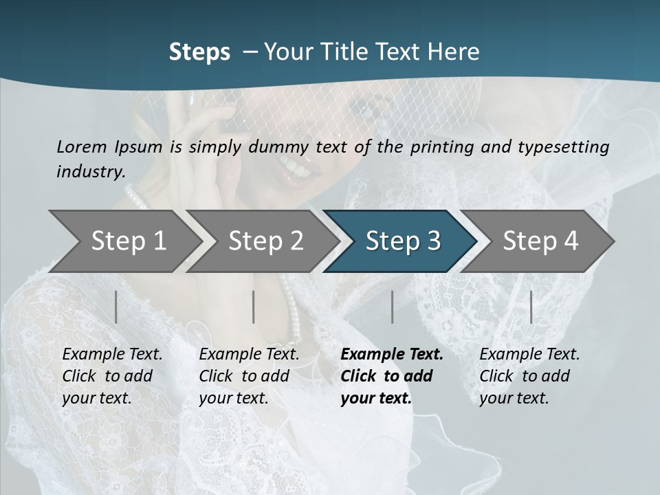 Blonde Smile Sight PowerPoint Template