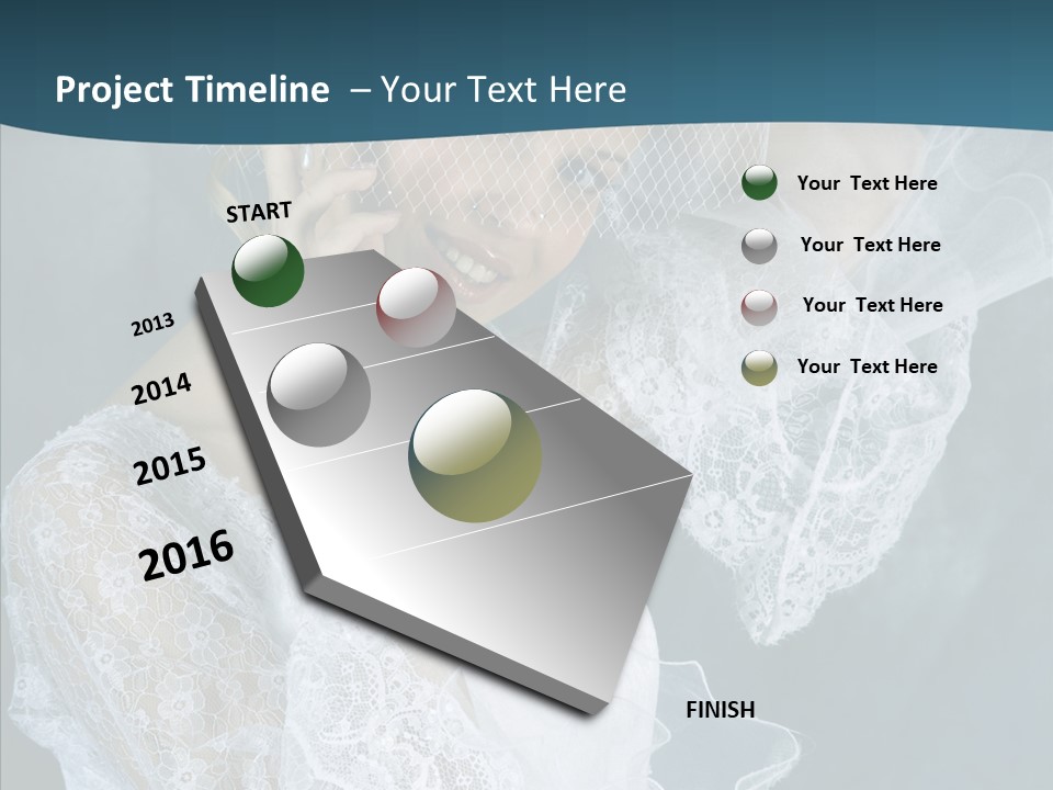 Blonde Smile Sight PowerPoint Template