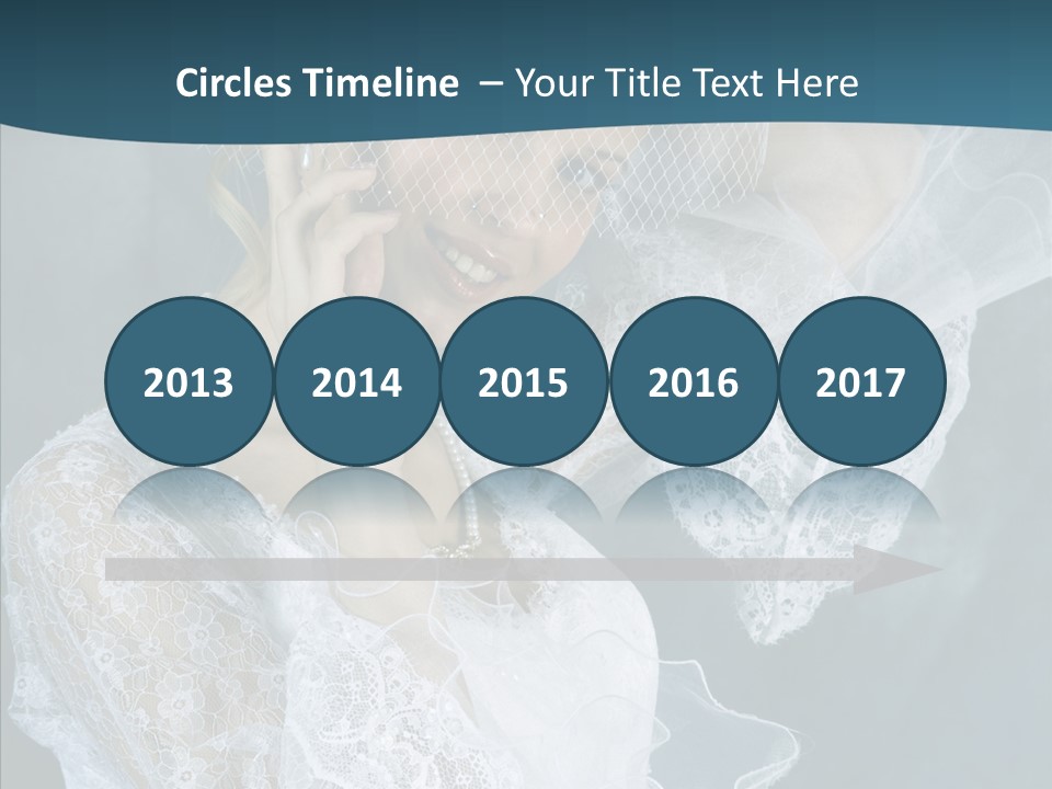 Blonde Smile Sight PowerPoint Template