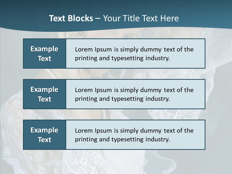 Blonde Smile Sight PowerPoint Template