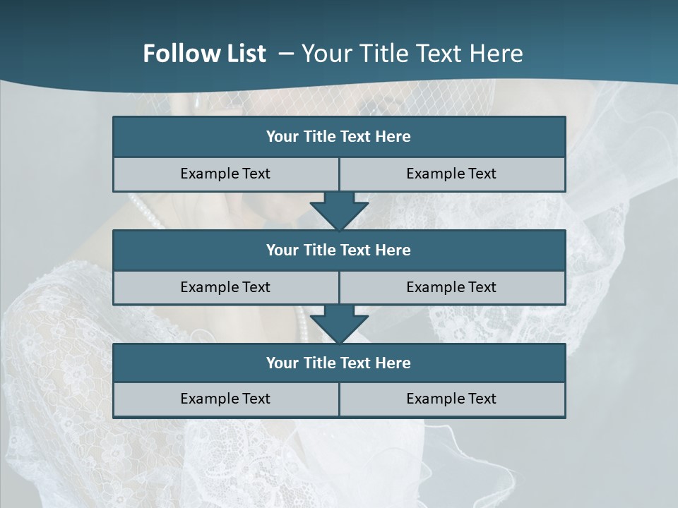 Blonde Smile Sight PowerPoint Template