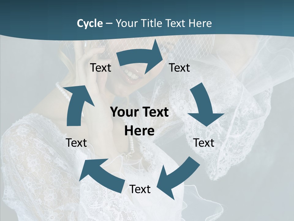 Blonde Smile Sight PowerPoint Template