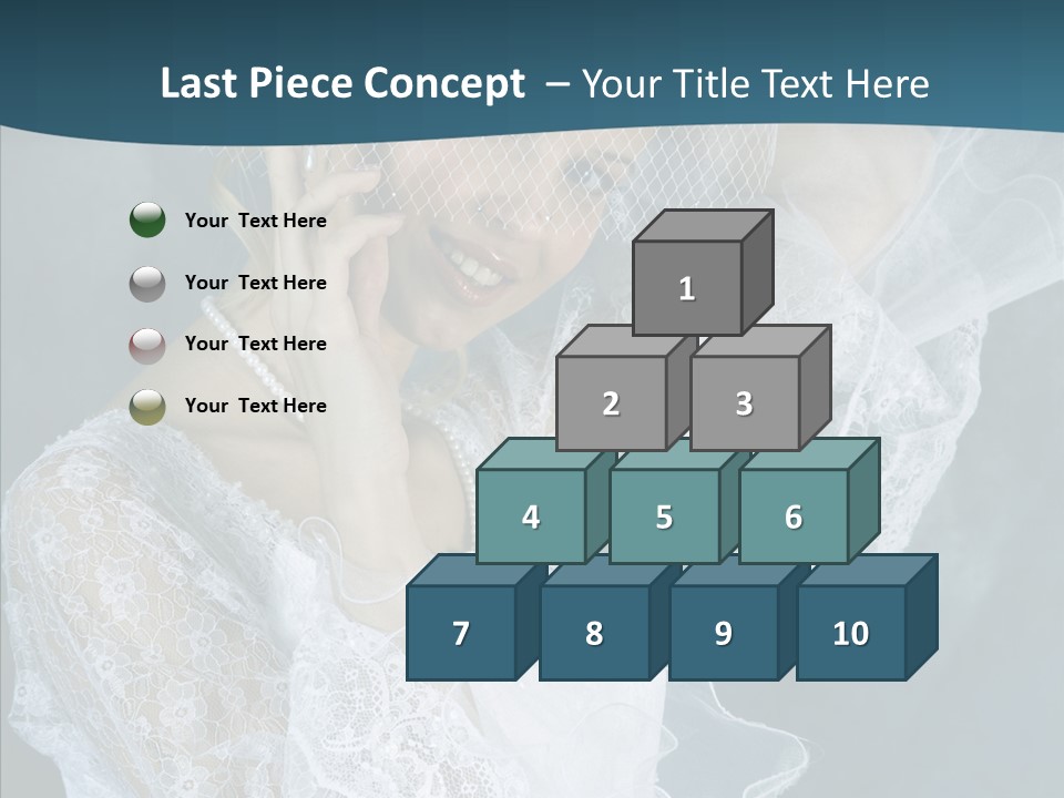 Blonde Smile Sight PowerPoint Template