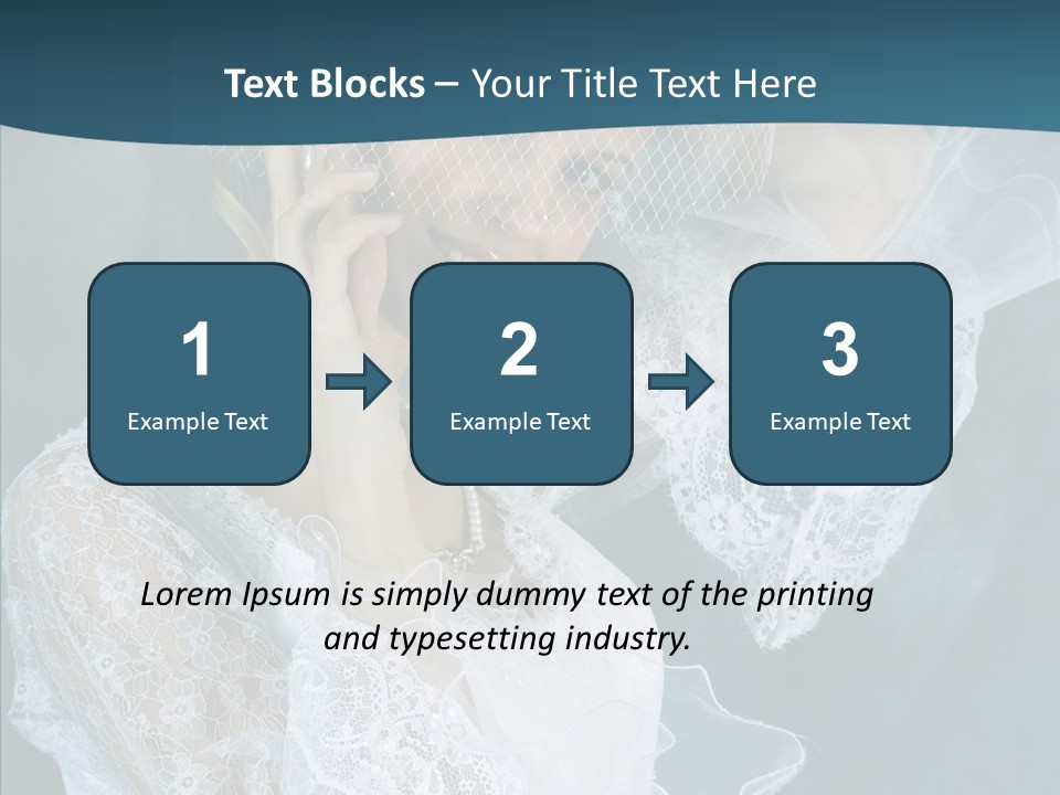 Blonde Smile Sight PowerPoint Template
