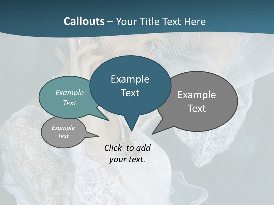 Blonde Smile Sight PowerPoint Template