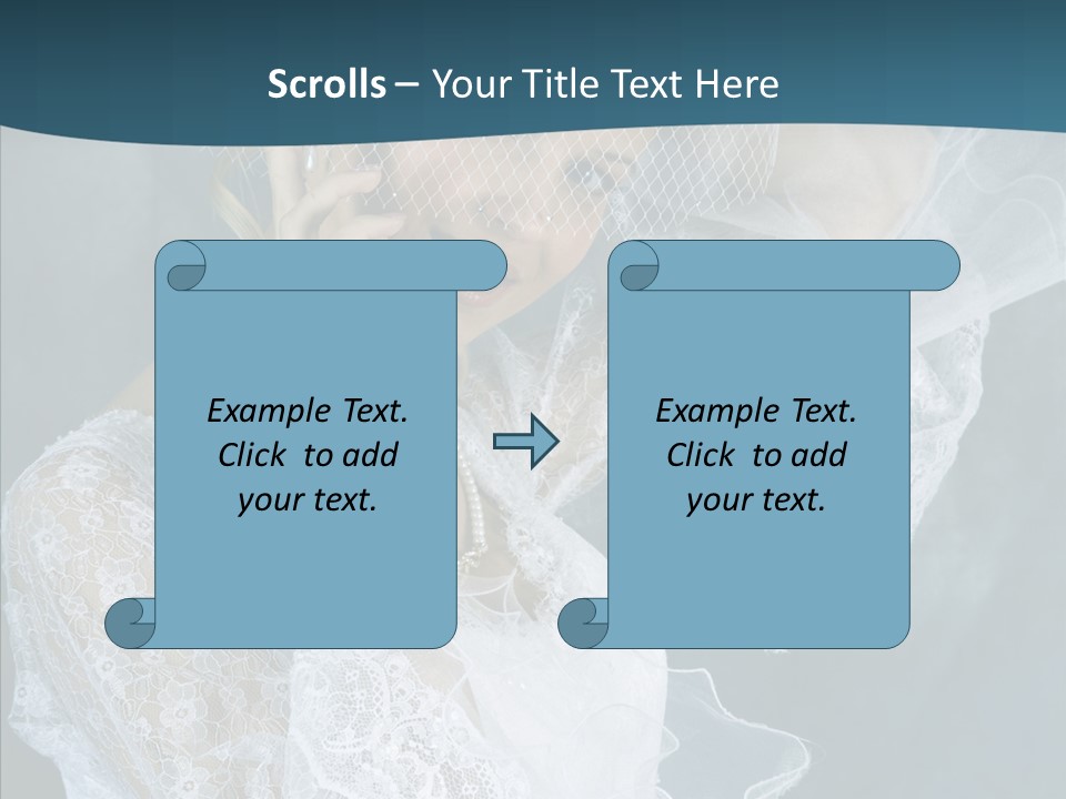Blonde Smile Sight PowerPoint Template