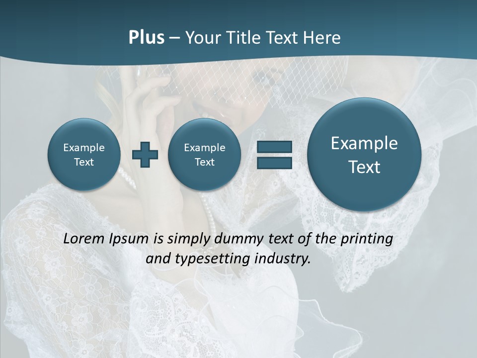 Blonde Smile Sight PowerPoint Template