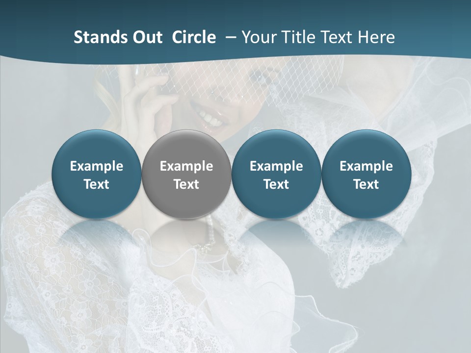 Blonde Smile Sight PowerPoint Template