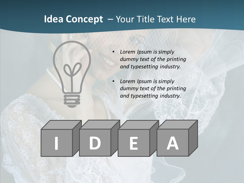 Blonde Smile Sight PowerPoint Template