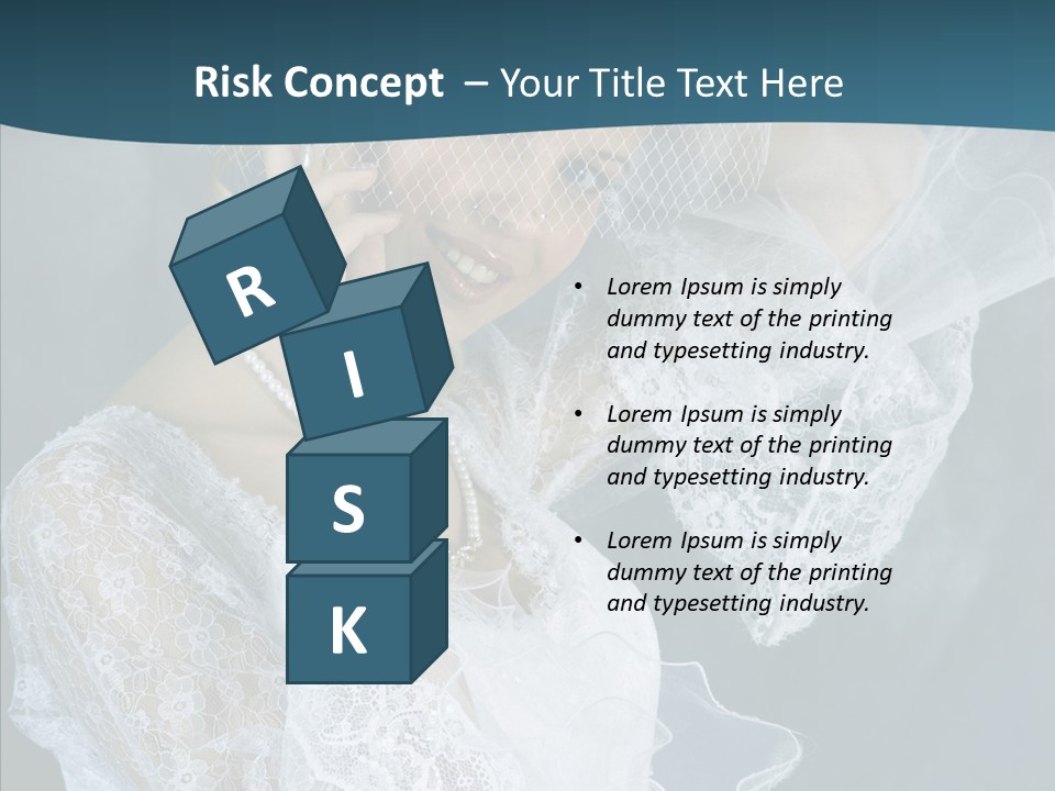 Blonde Smile Sight PowerPoint Template