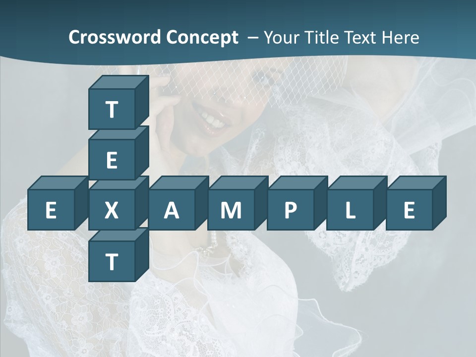 Blonde Smile Sight PowerPoint Template