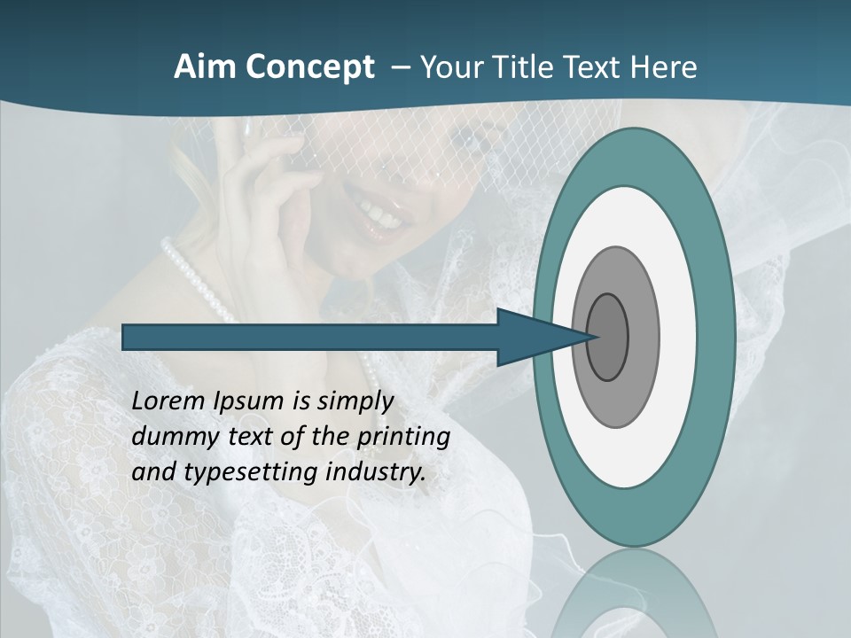 Blonde Smile Sight PowerPoint Template