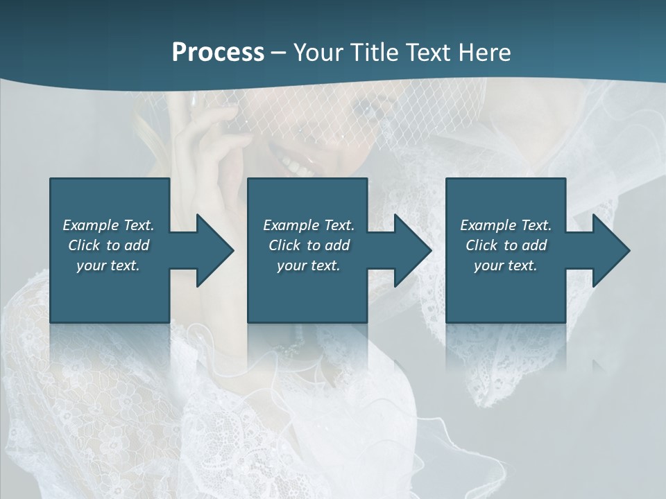 Blonde Smile Sight PowerPoint Template
