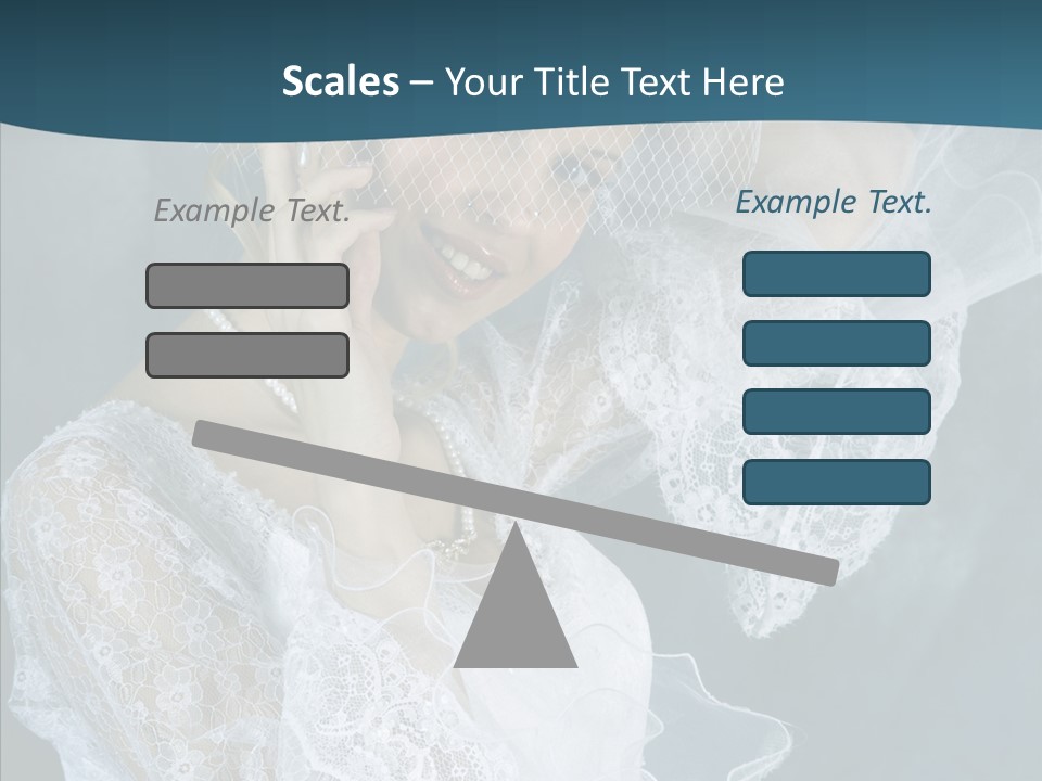 Blonde Smile Sight PowerPoint Template