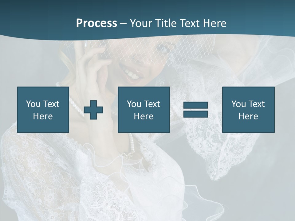 Blonde Smile Sight PowerPoint Template