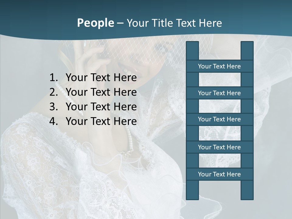 Blonde Smile Sight PowerPoint Template