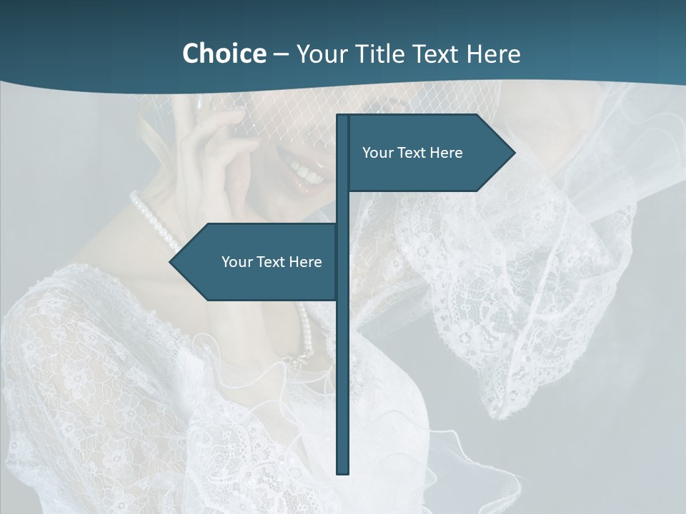 Blonde Smile Sight PowerPoint Template