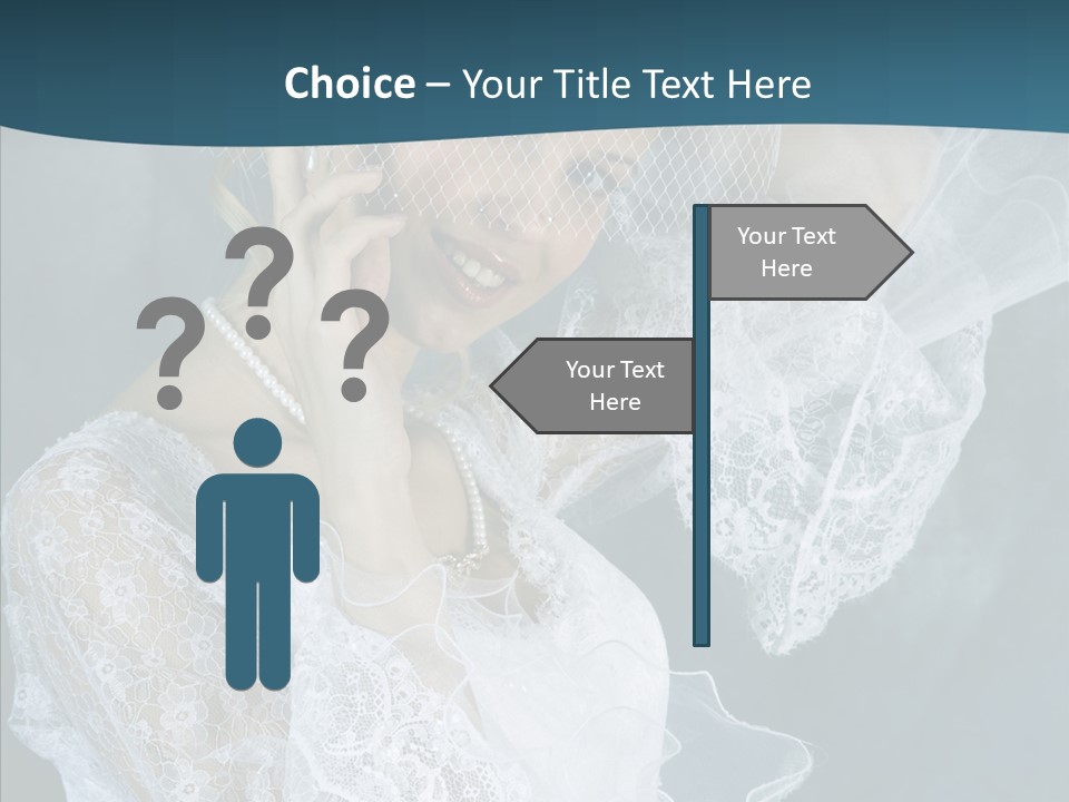 Blonde Smile Sight PowerPoint Template