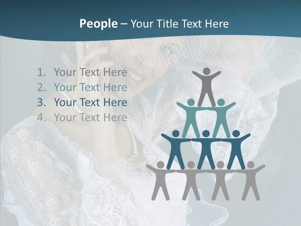 Blonde Smile Sight PowerPoint Template